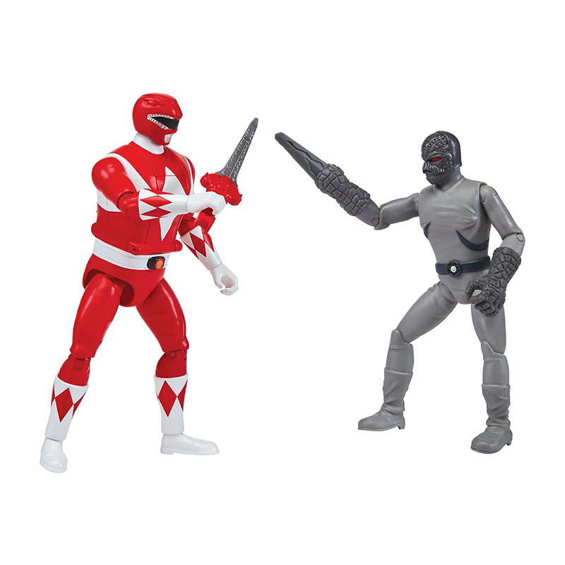 Mighty Morphin Auto-Morphin Red Ranger vs Putty Patroller